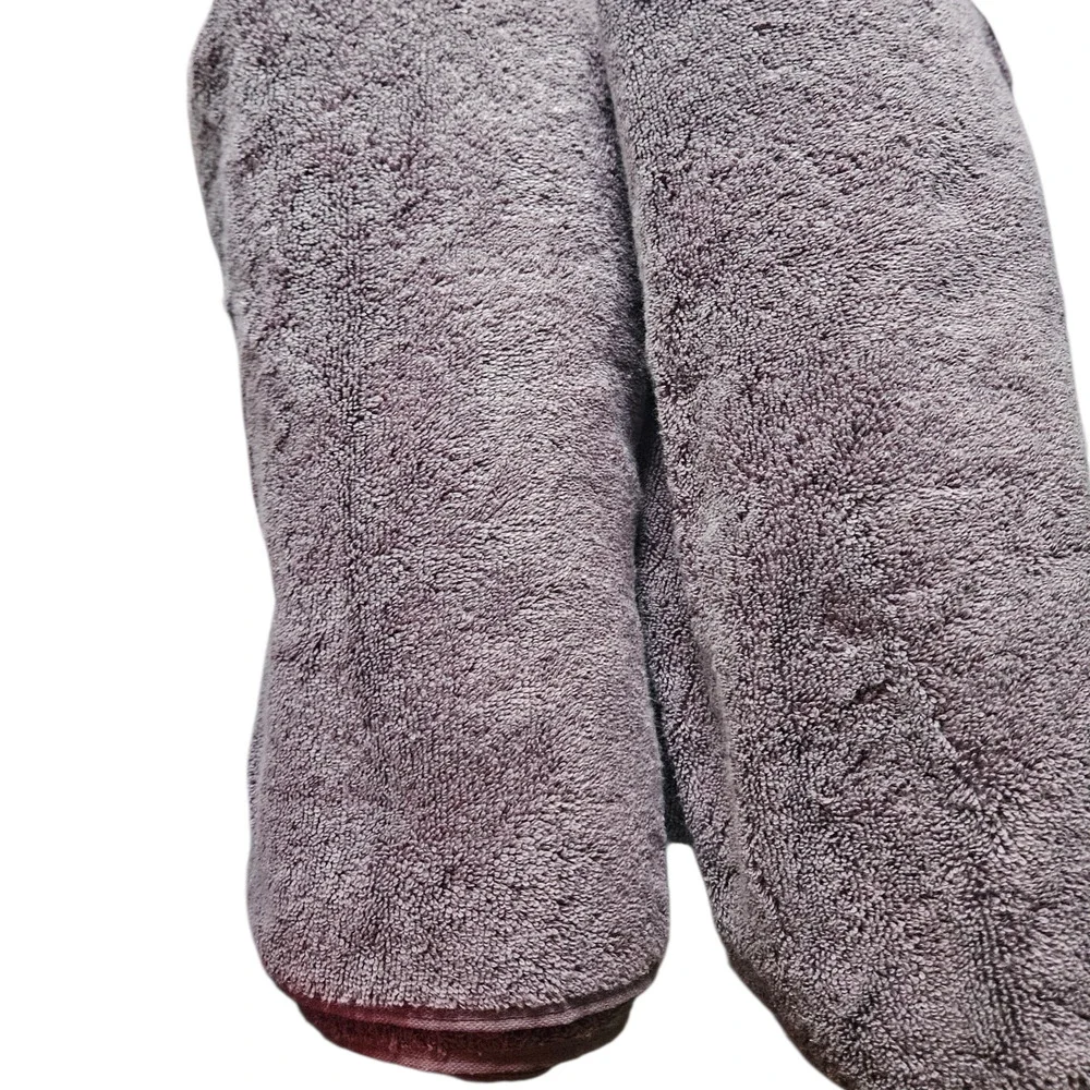 Purely Indulgent 100% Cotton Bath Towel 30x58 GRay  OEKO-TEX Women Owned NWT